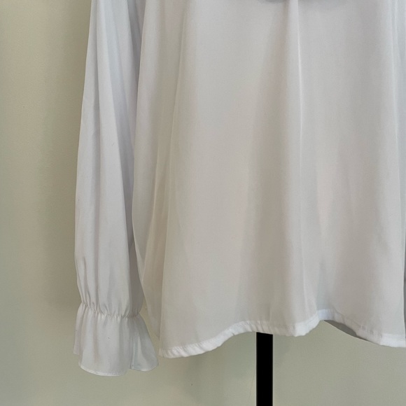 Vintage 90s Bertha Collar Blouse - Picture 5 of 10